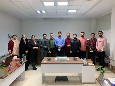 امین ربانیان و تیمش در جشن دفتر